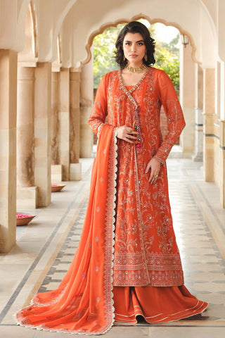 3 Piece Chiffon Embroidered Unstitched Suit (AU0013)