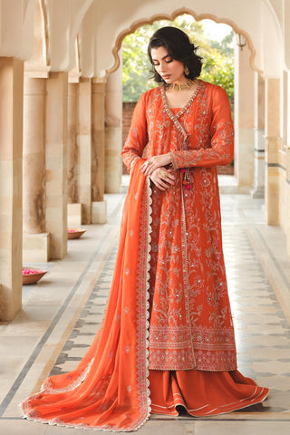 3 Piece Chiffon Embroidered Unstitched Suit (AU0013)