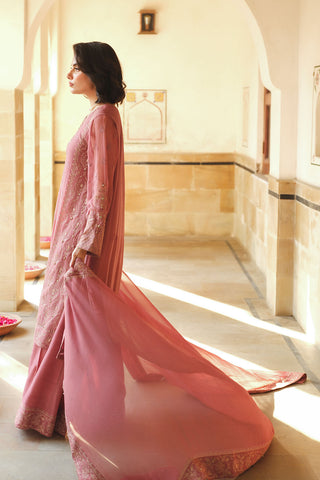 3 Piece Chiffon Embroidered Unstitched Suit (AU0007)