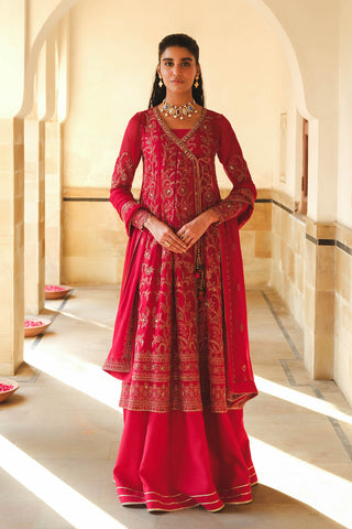 3 Piece Chiffon Embroidered Unstitched Suit (AU0015)