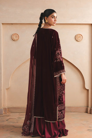 3 Piece Velvet Embroidered Suit (AU0019)