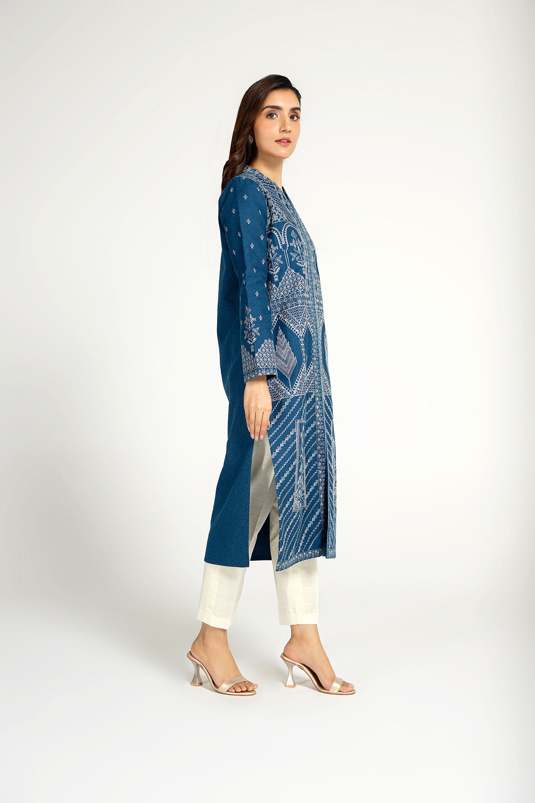 1 Piece Cotton Karandi Embroidered Jacket (BB9513)