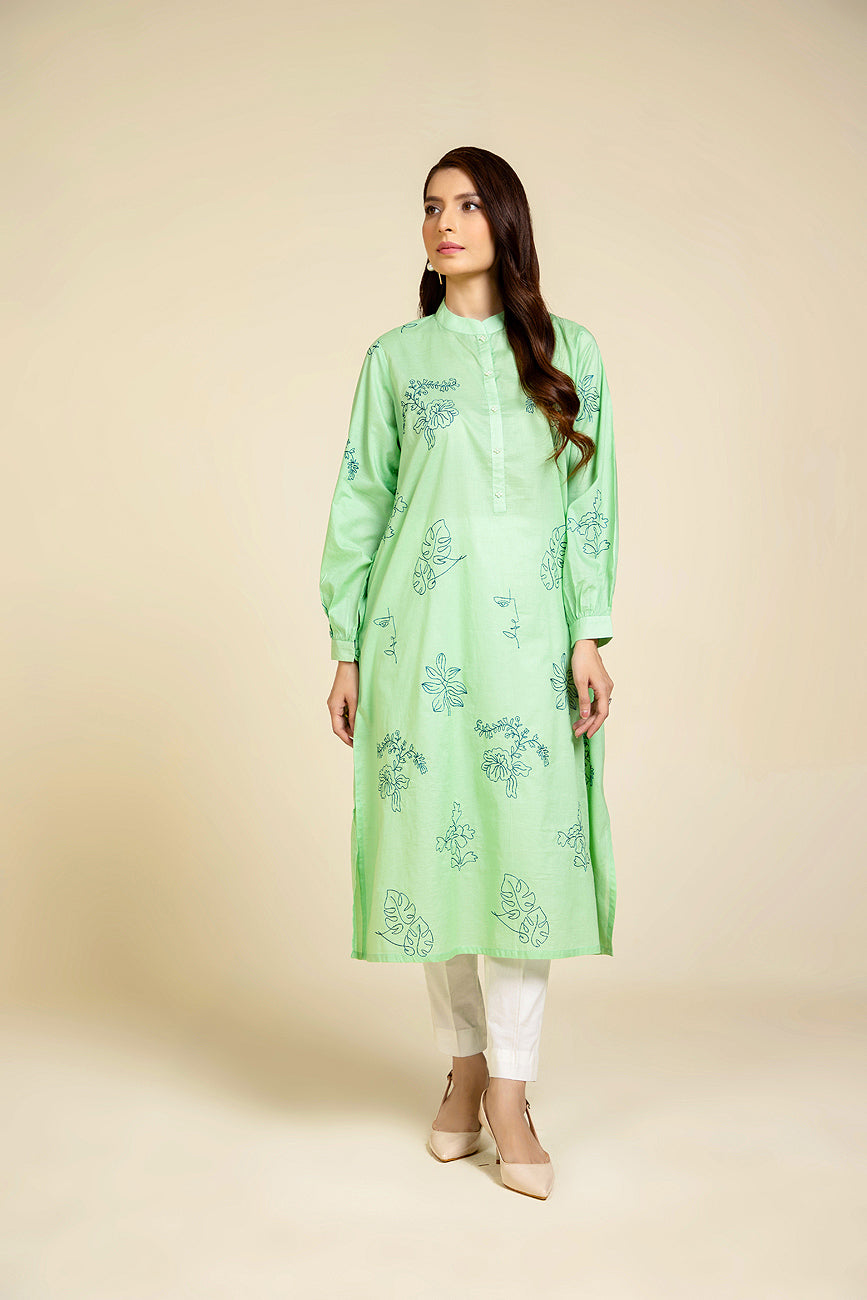 1 Piece Lawn Embroidered Shirt (BZ0076)