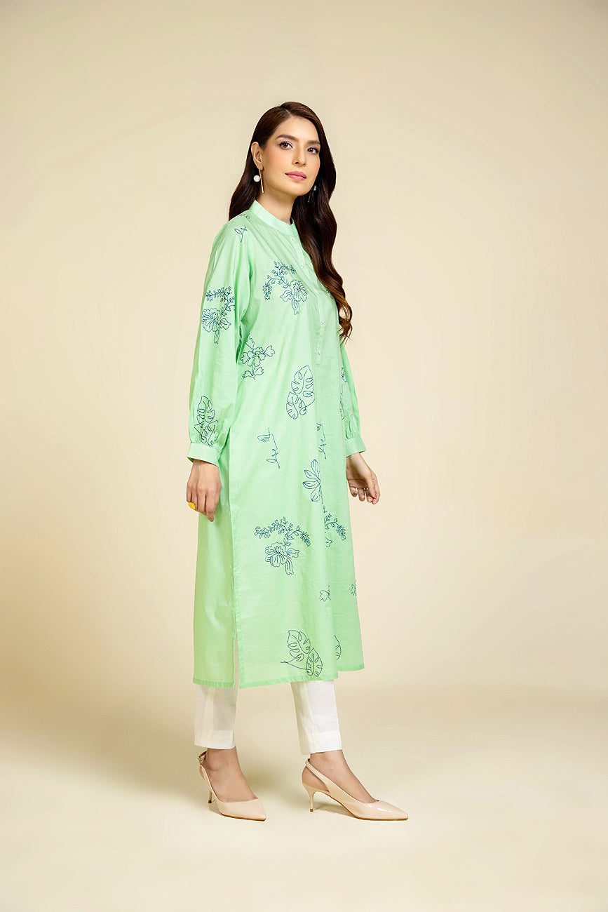 1 Piece Lawn Embroidered Shirt (BZ0076)