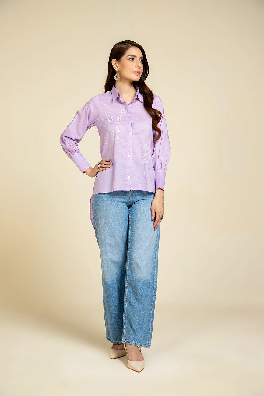 1 Piece Lawn Solid Shirt (BZ0072)