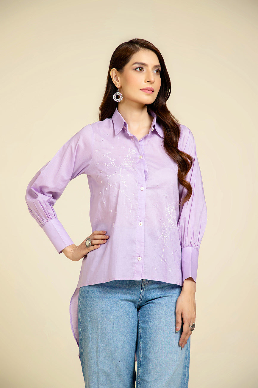 1 Piece Lawn Solid Shirt (BZ0072)