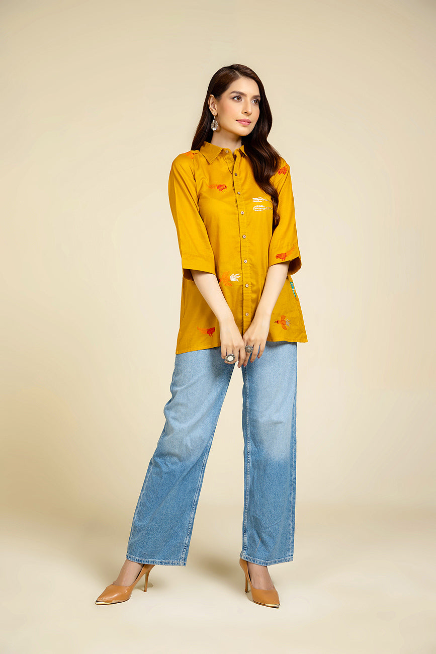 1 Piece Lawn Solid Shirt (BZ0077)