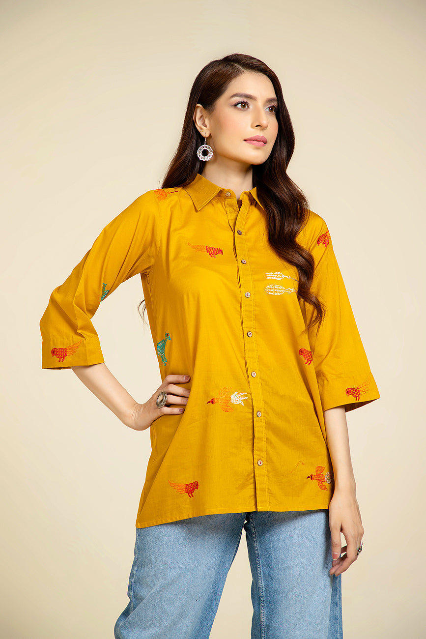 1 Piece Lawn Solid Shirt (BZ0077)