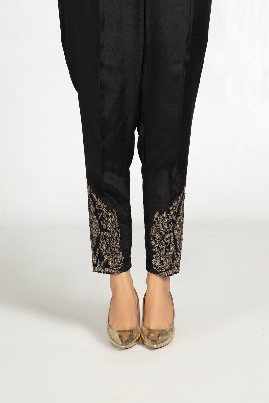 1 Piece  Raw Silk Embroidered Trouser (AA5010)