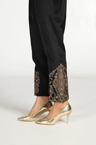 1 Piece  Raw Silk Embroidered Trouser (AA5010)