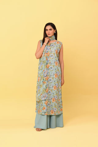 3 Piece Unstitched Printed Lawn Suit (UC0020)