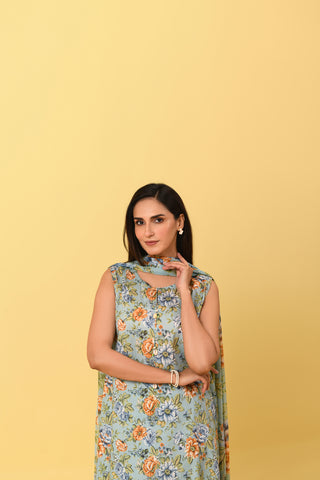 3 Piece Unstitched Printed Lawn Suit (UC0020)