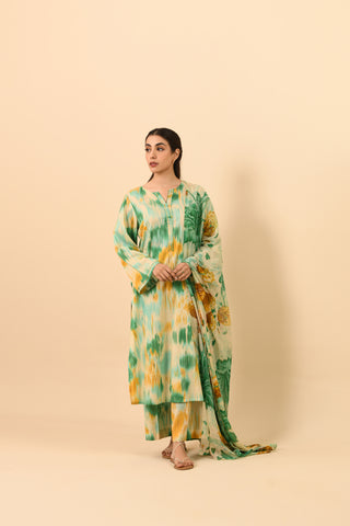 3 Piece Unstitched Printed Lawn Suit (UC0004)