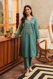 2 Piece Slub Khaddar Embroidered Suit (AE0037)