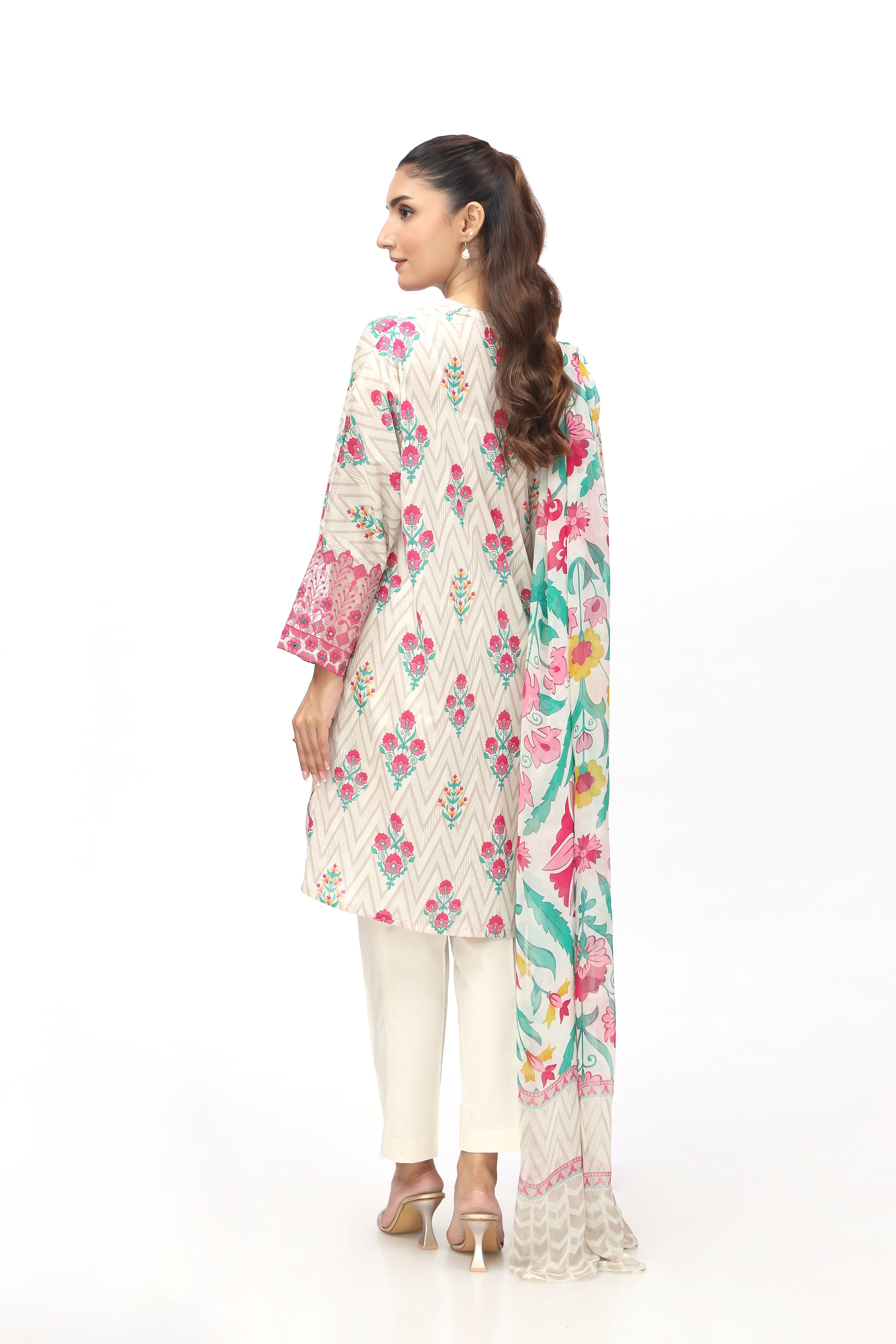 3 Piece Printed Lawn Printed Suit (PD1294)