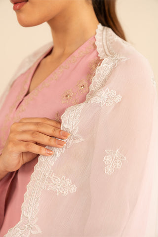 1 Piece Chiffon Embroidered Dupatta (FD0020)