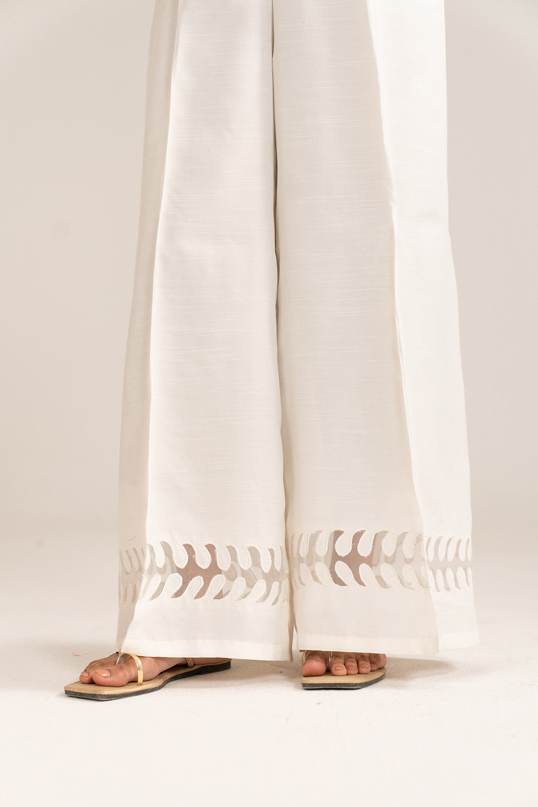 1 Piece Raw Silk Embroidered Culottes (FB0003)