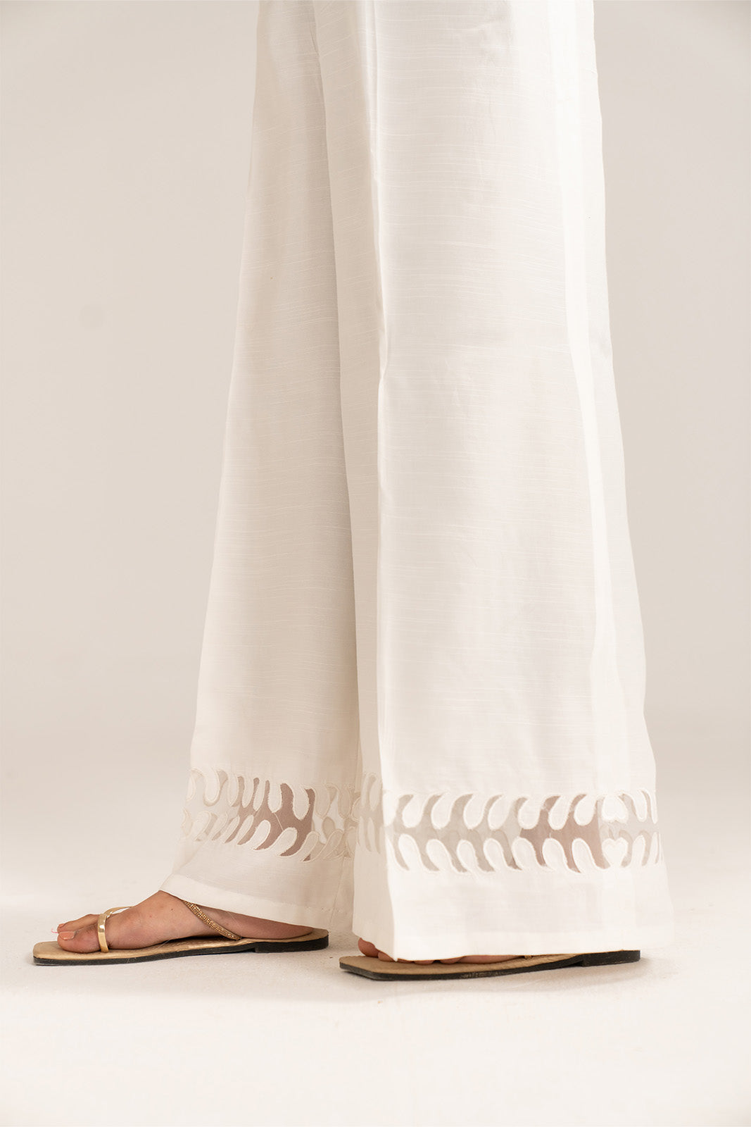 1 Piece Raw Silk Embroidered Culottes (FB0003)