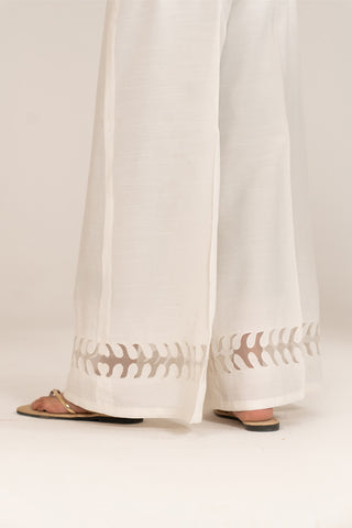 1 Piece Raw Silk Embroidered Culottes (FB0003)