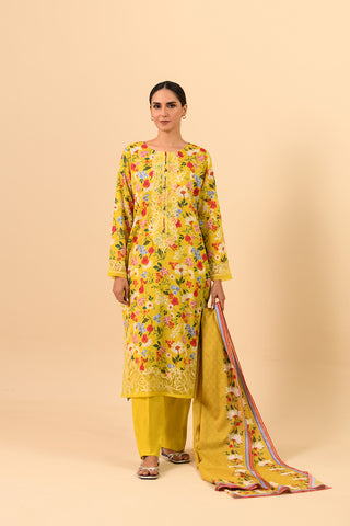 3 Piece Printed Lawn Embroidered Suit (UC0024)