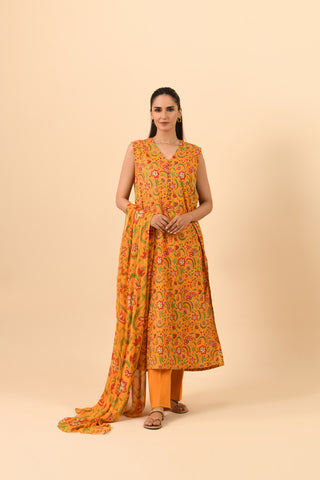 3 Piece Unstitched Printed Lawn Suit (UC0021)