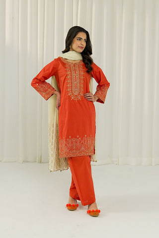 2 Piece Lawn Embroidered Suit (CS0009)