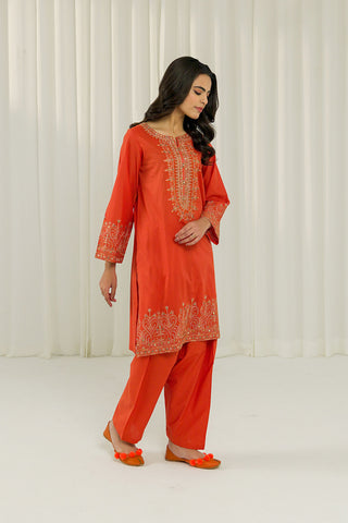 2 Piece Lawn Embroidered Suit (CS0009)