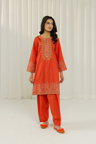 2 Piece Lawn Embroidered Suit (CS0009)