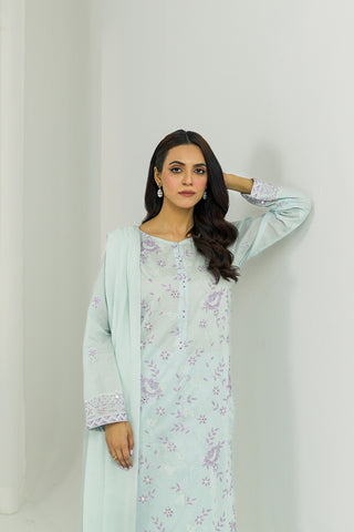 3 Piece Lawn Embroidered Suit (CS0020)