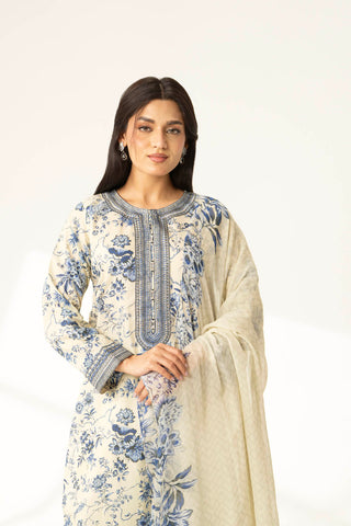 3 Piece Printed Lawn Embroidered Suit (PD1339)