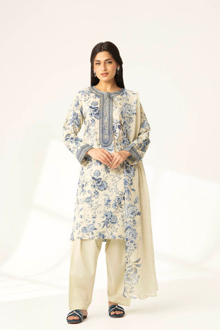 3 Piece Printed Lawn Embroidered Suit (PD1339)