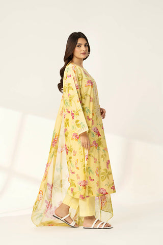 3 Piece Printed Lawn Embroidered Suit (PD1350)